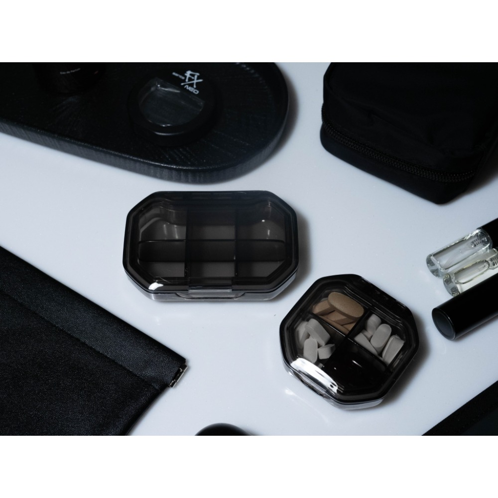 [THE NOOK] | 黑色分裝藥盒 4格/6格（台灣現貨出貨）-規格圖9