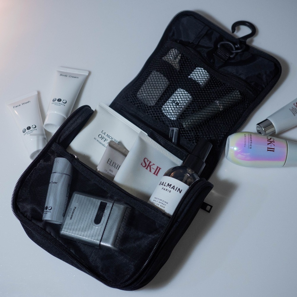 [THE NOOK] | 旅行洗漱包 暗釦可拆款/翻蓋拉鍊款 （台灣現貨出貨）-細節圖9