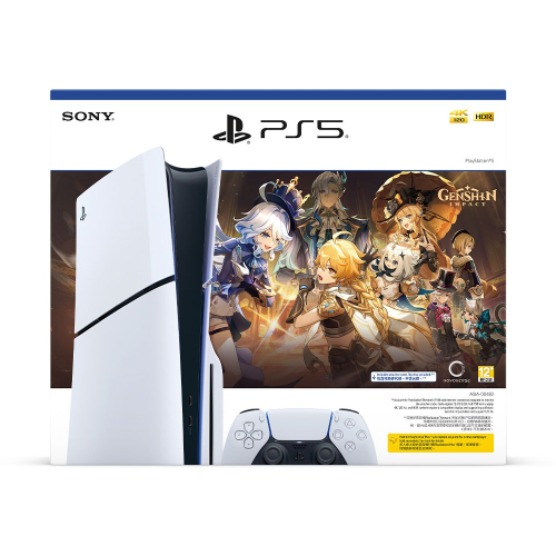 【優格米電玩古亭】【現貨】【PS5】PlayStation®5 Slim光碟版主機 新款《原神》禮包同捆組