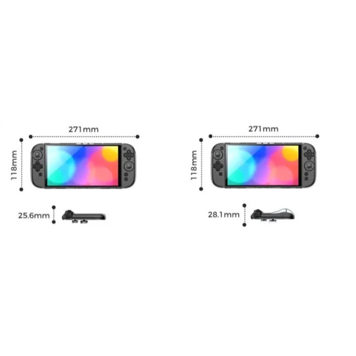 【優格米古亭電玩】【現貨】 良值 SWITCH 2代 專用 全機PC水晶硬殼 左右手+背蓋分離式 平面款 人體工學款式-細節圖4