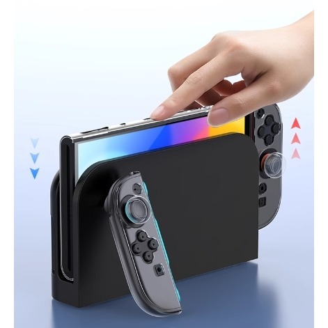 【優格米古亭電玩】【現貨】 良值 SWITCH 2代 專用 全機PC水晶硬殼 左右手+背蓋分離式 平面款 人體工學款式-細節圖5