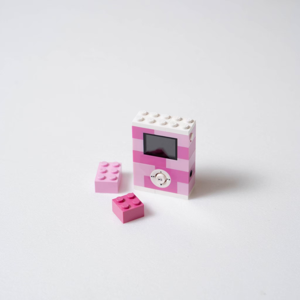 ［鉄琢］LEGO MP3 粉色版 隨身聽 復古 樂高 收藏-細節圖2