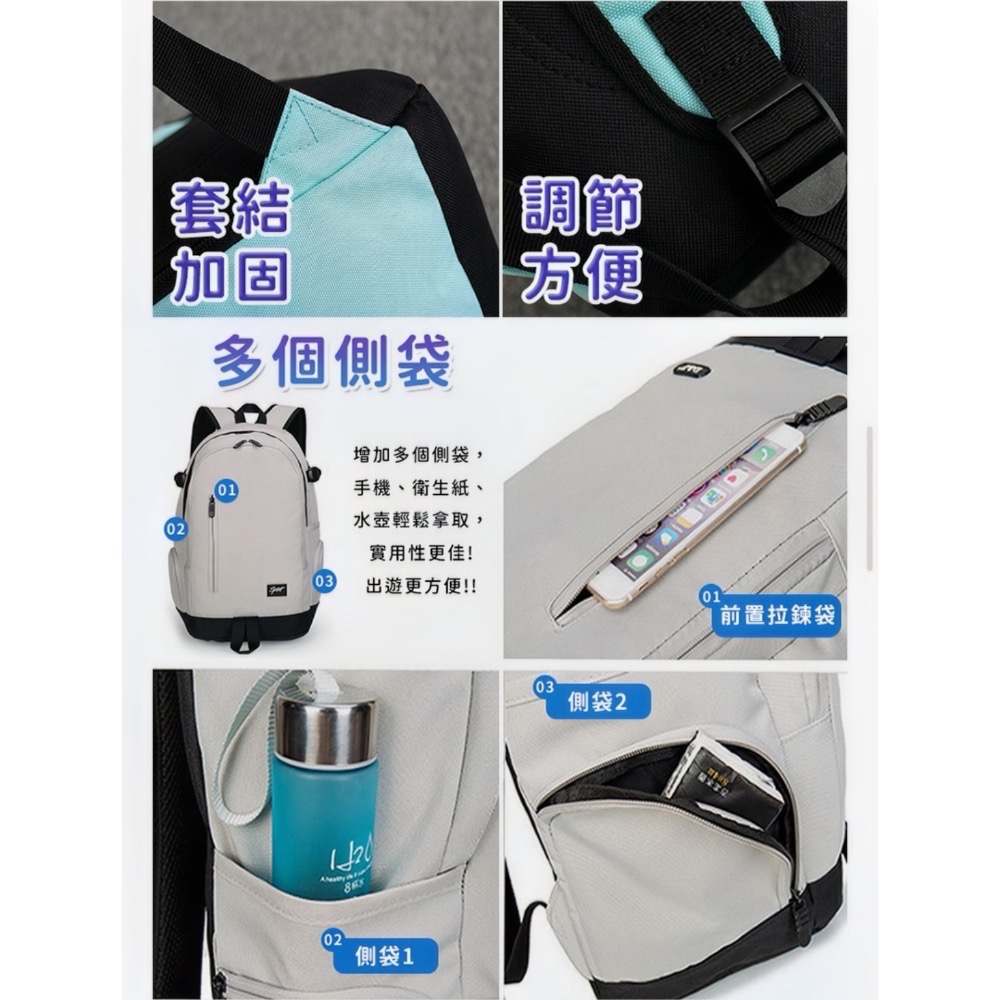 韓版 大容量後背包 學生書包 背包 雙肩包 肩背包 電腦包 女生包包 筆電背包 商務背包 媽媽包-細節圖3