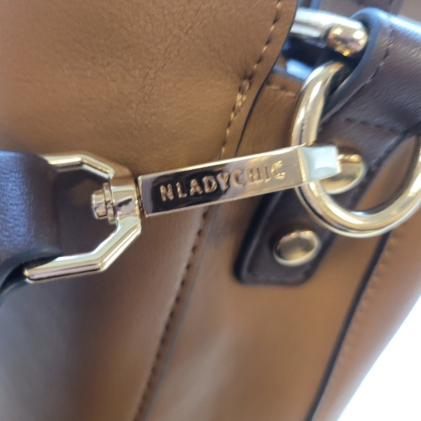 時尚韓版小包可愛水桶包咖啡色-細節圖2