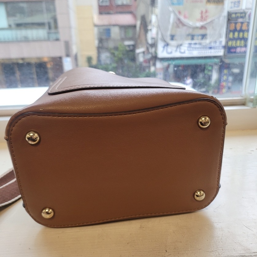 時尚韓版小包可愛水桶包咖啡色-細節圖5