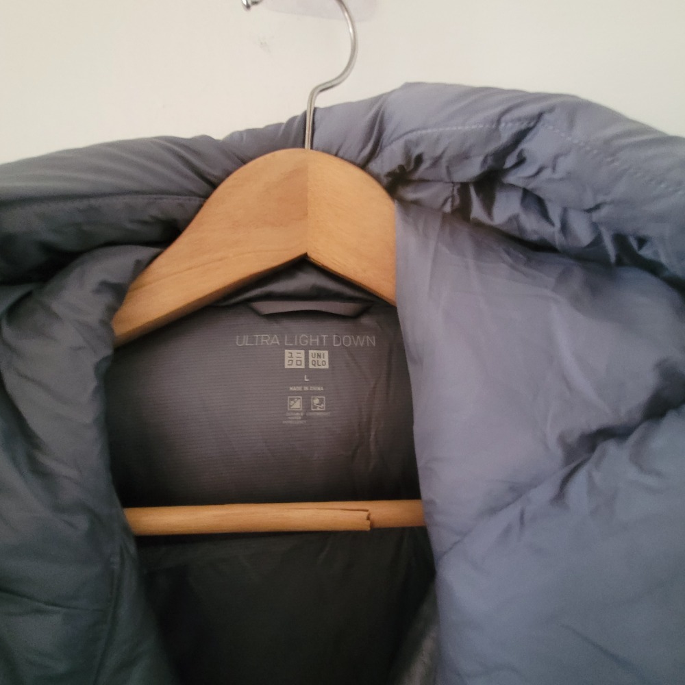 Uniqlo 男女裝無縫 & Hybrid膨鬆羽絨外套l藍灰色-細節圖2