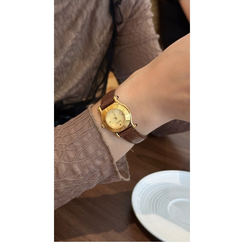 Gucci 手錶，GP 6500L，石英，女士蝴蝶扣小金錶-細節圖6