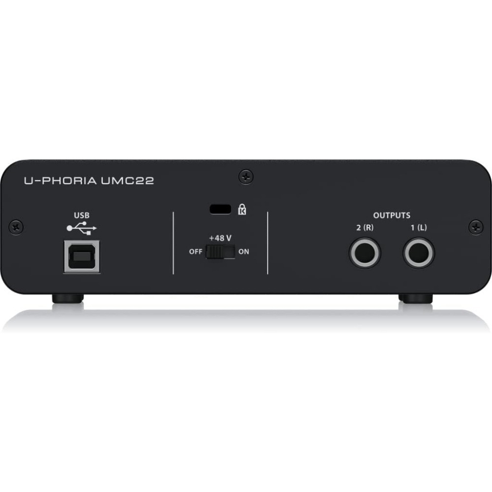 【叮噹電子】全新 Behringer UMC22 錄音介面 錄音卡 音效卡 48V 幻象電源 一年保固-細節圖2