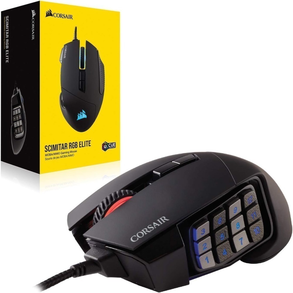 【叮噹電子】全新 Corsair Scimitar Elite SE MOBA/MMO 遊戲滑鼠-細節圖2