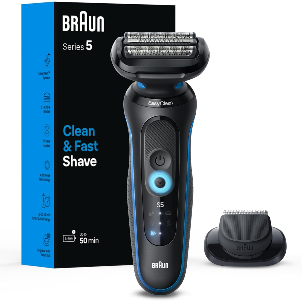 【叮噹電子】全新德國百靈 Braun 5系列 5118s 52-M1200s 電動刮鬍刀-細節圖3