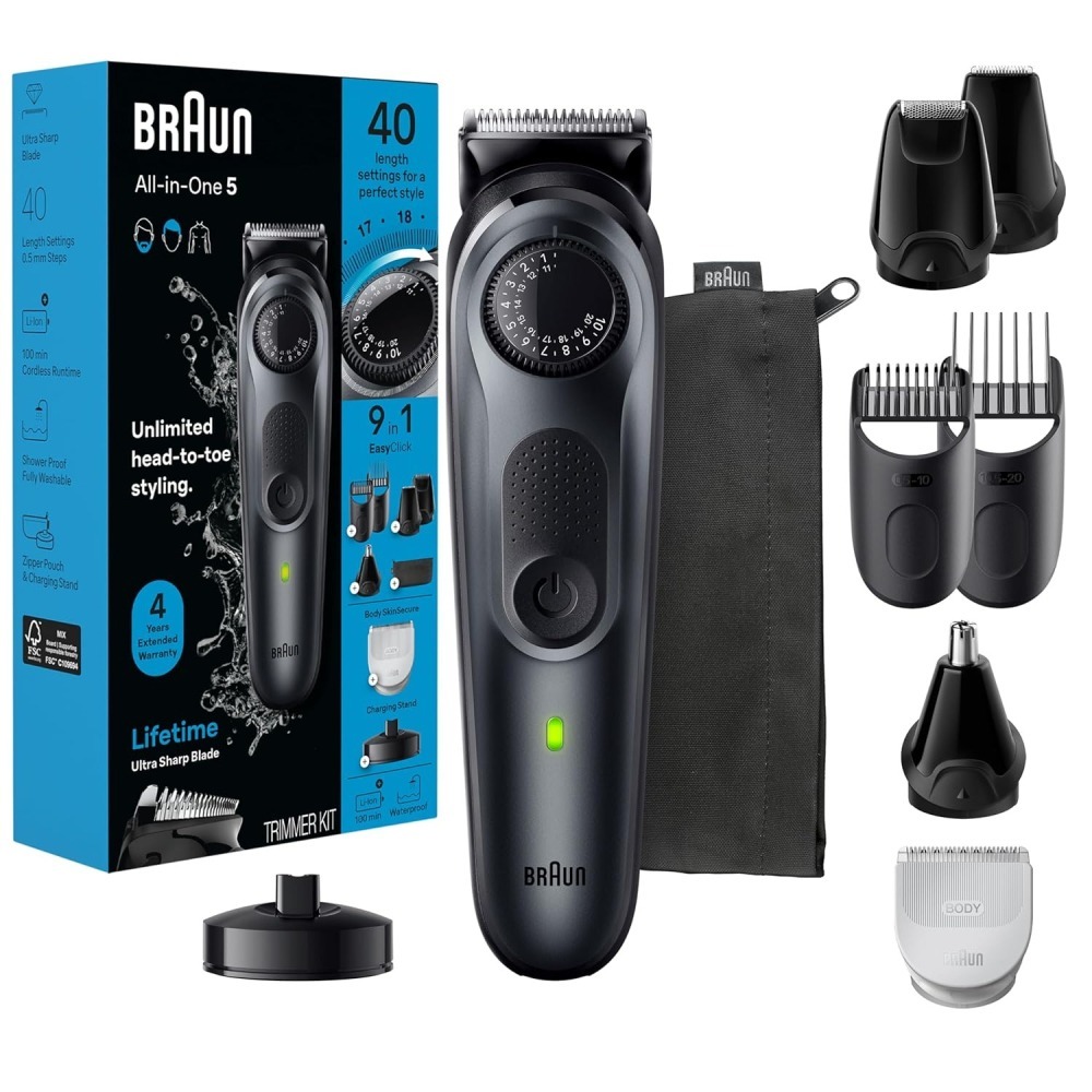 【叮噹電子】全新Braun 百靈 AIO5490 AIO5510 5系列多功能造型套裝九合一男士理容工具-細節圖3