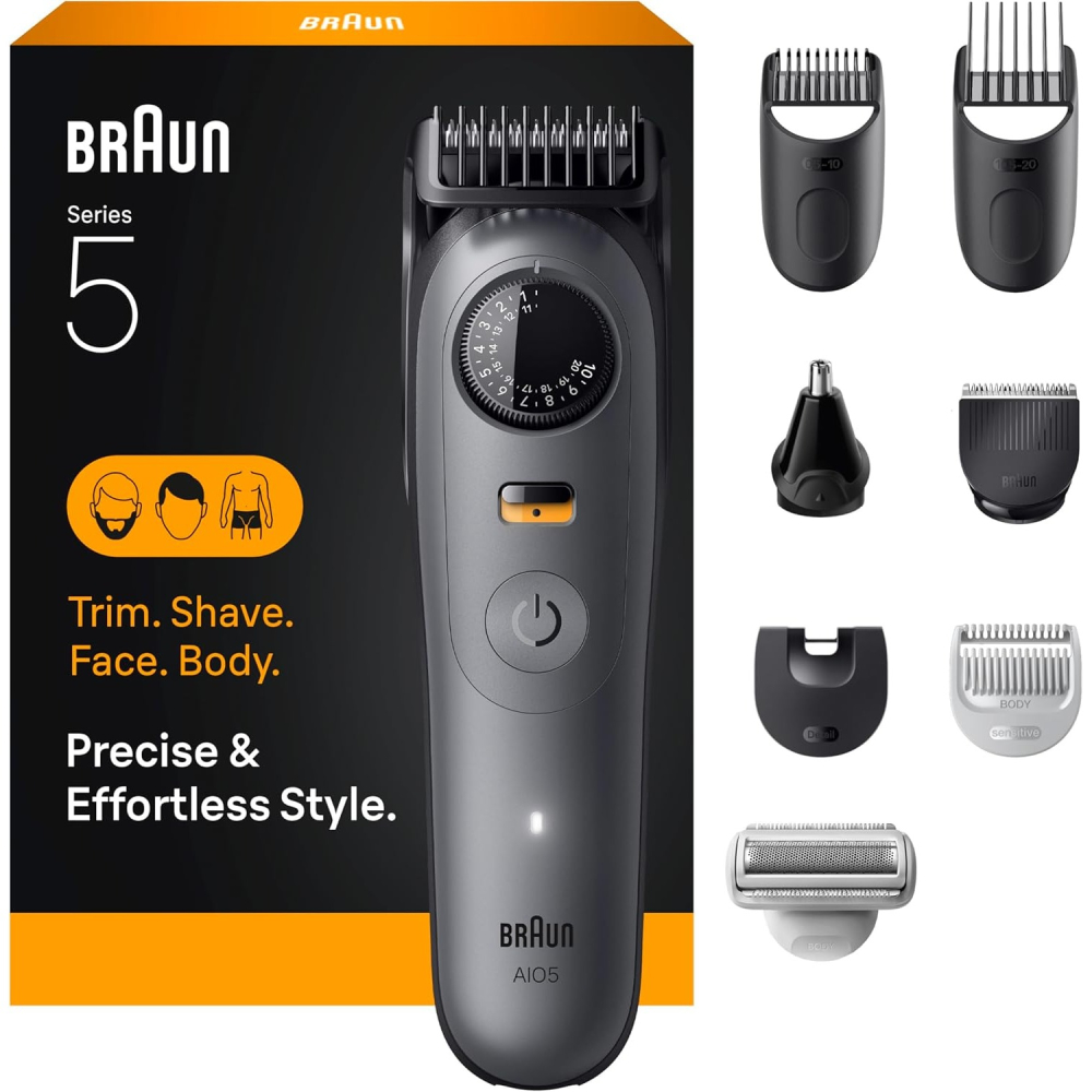 【叮噹電子】全新Braun 百靈 AIO5490 AIO5510 5系列多功能造型套裝九合一男士理容工具-細節圖4