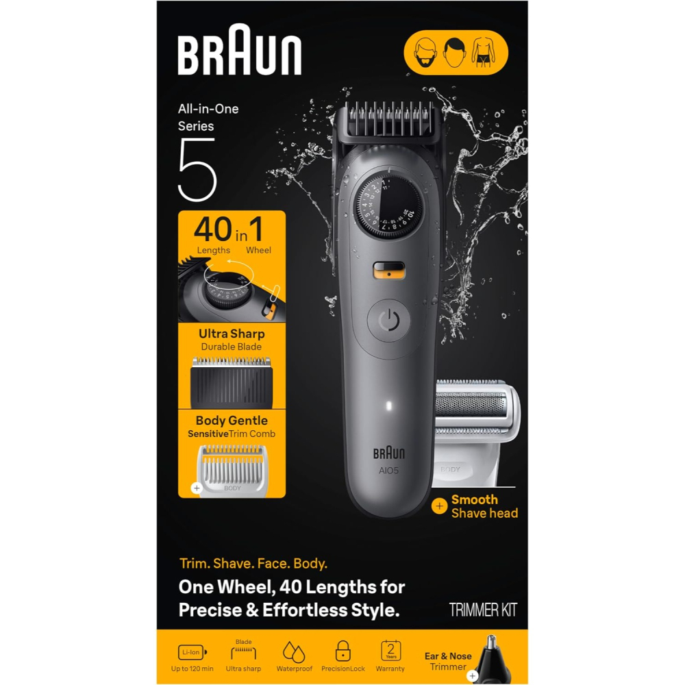 【叮噹電子】全新Braun 百靈 AIO5490 AIO5510 5系列多功能造型套裝九合一男士理容工具-細節圖5