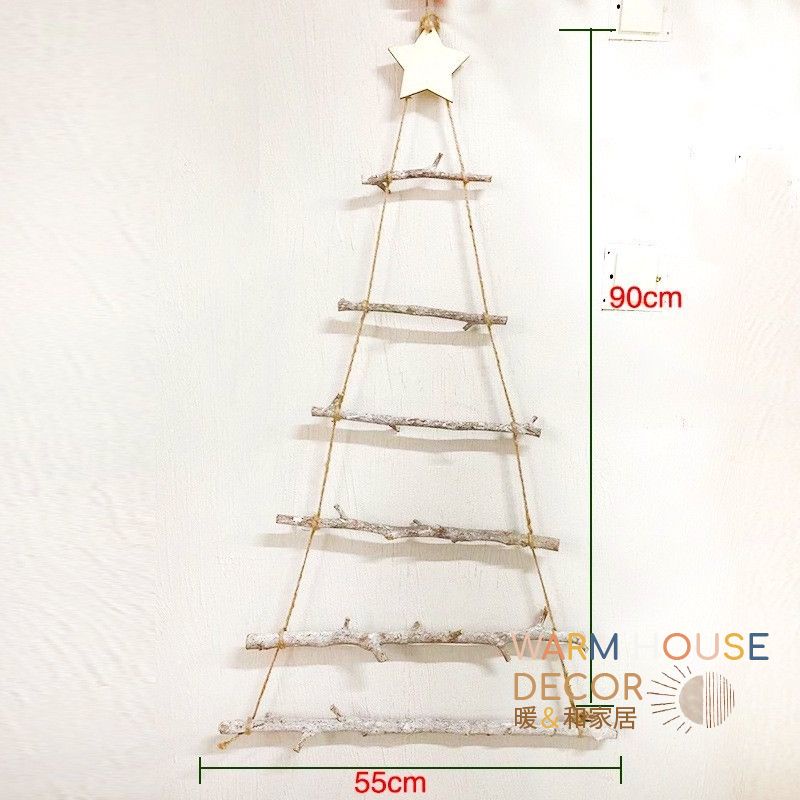 【台灣現貨】✨韓系木質壁掛聖誕樹✨ 聖誕佈置 聖誕樹 聖誕裝飾 樹枝聖誕樹 聖誕用品 聖誕樹裝飾 聖誕裝飾 聖誕節裝飾-細節圖9