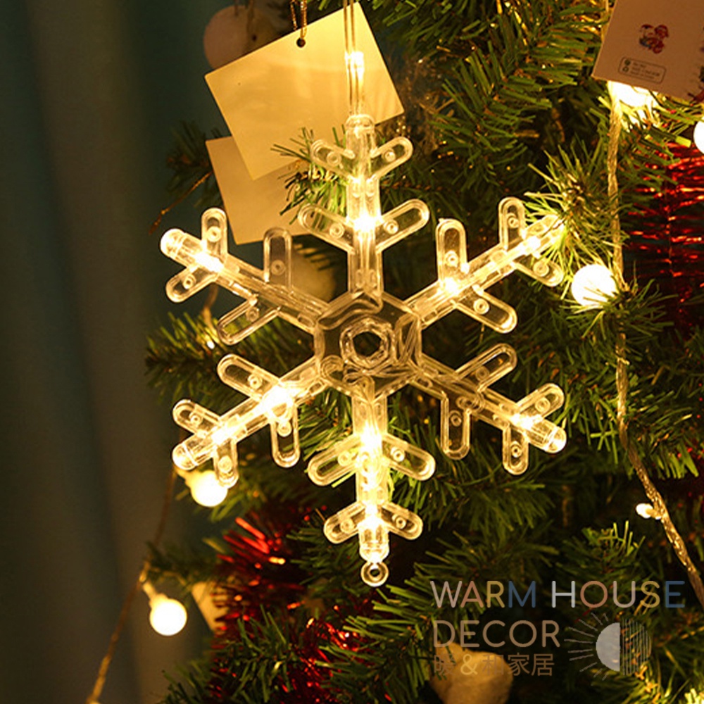 【現貨供應】Warm House 聖誕節氣氛燈飾 LED燈吸盤窗邊裝飾燈 聖誕節 燈飾 燈串 聖誕佈置 窗簾燈 櫥窗吊燈-細節圖6