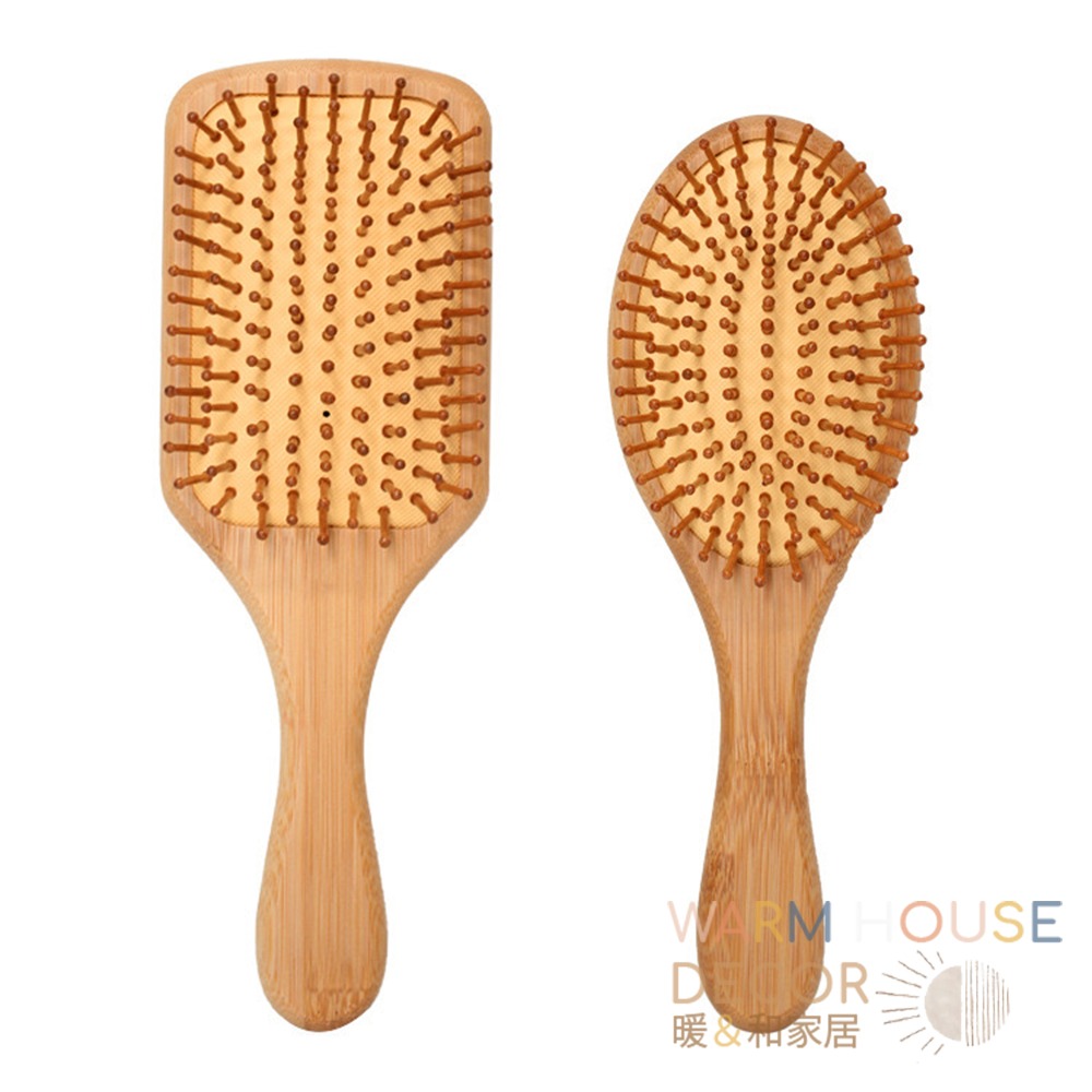【暖&和家居】台灣現貨  氣囊氣墊按摩梳 穴道按摩齒梳 氣墊梳 頭皮按摩梳 氣墊梳 木質髮梳 木梳 梳子 順髮梳 美髮梳-細節圖8