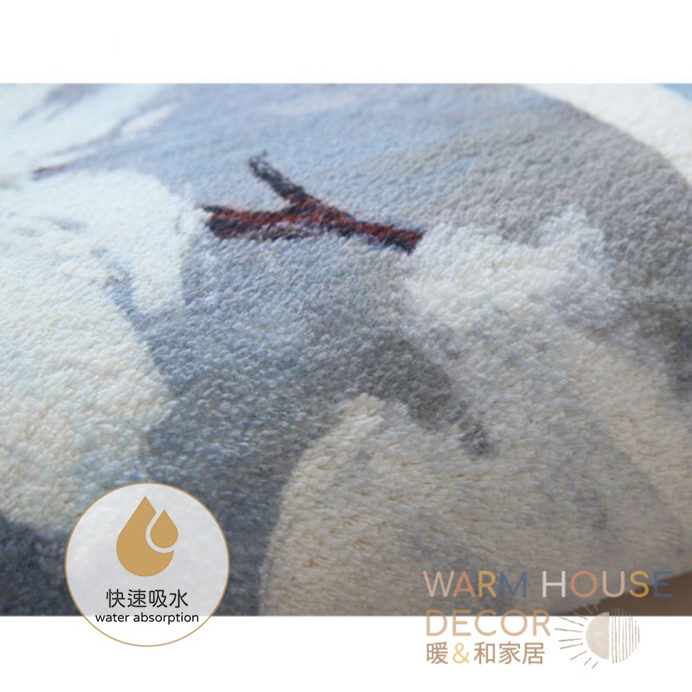 【暖&和家居】台灣現貨 北歐吸水地墊 浴室地墊 防滑地墊 地毯 浴室地墊 吸水地毯 防滑地墊 腳踏墊 地毯地墊 復古地墊-細節圖6