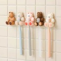 【暖&和家居】台灣現貨 可愛小熊牙刷架 電動牙刷架  吸盤牙刷架 浴室收納架 免打孔牙刷架 浴室牙刷架 牙刷架 收納架-規格圖9