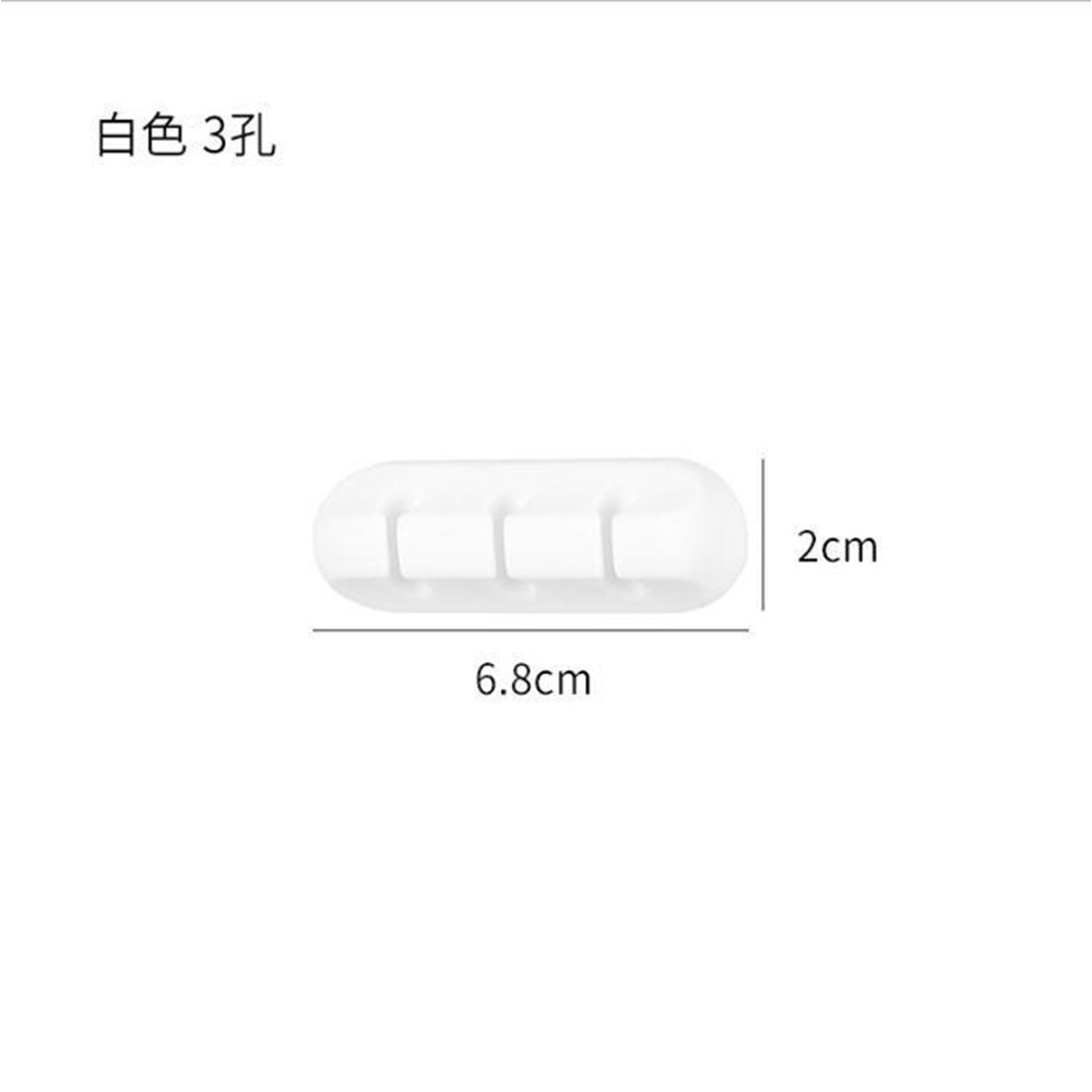 白色 3孔理線器（W0138）