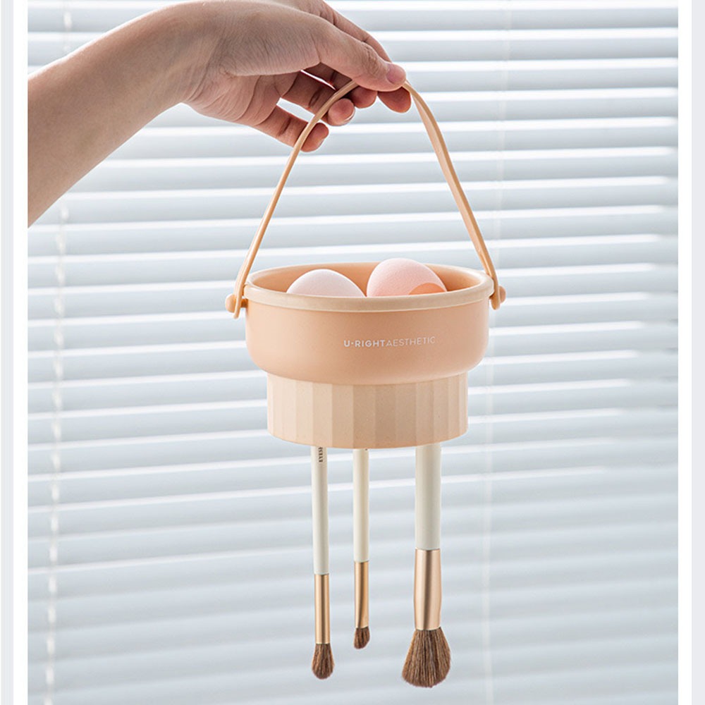 【暖&和家居】 化妝刷晾曬清潔籃 化妝刷具清潔 化妝刷收納 美妝蛋晾曬 化妝用品清潔 美妝用具清潔 美妝蛋清潔-細節圖2