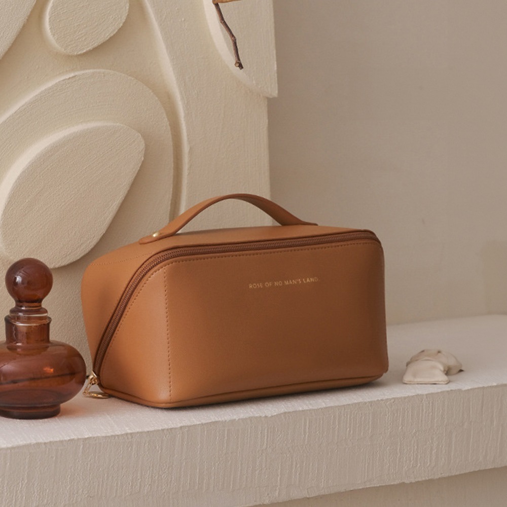 【暖&和家居】台灣現貨 風琴枕頭化妝包 大容量化妝包 化妝品收納包 旅行洗漱包 化妝包 洗漱包 保養品收納-細節圖3