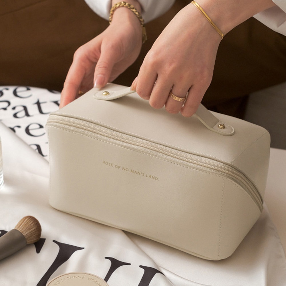 【暖&和家居】台灣現貨 風琴枕頭化妝包 大容量化妝包 化妝品收納包 旅行洗漱包 化妝包 洗漱包 保養品收納-細節圖10