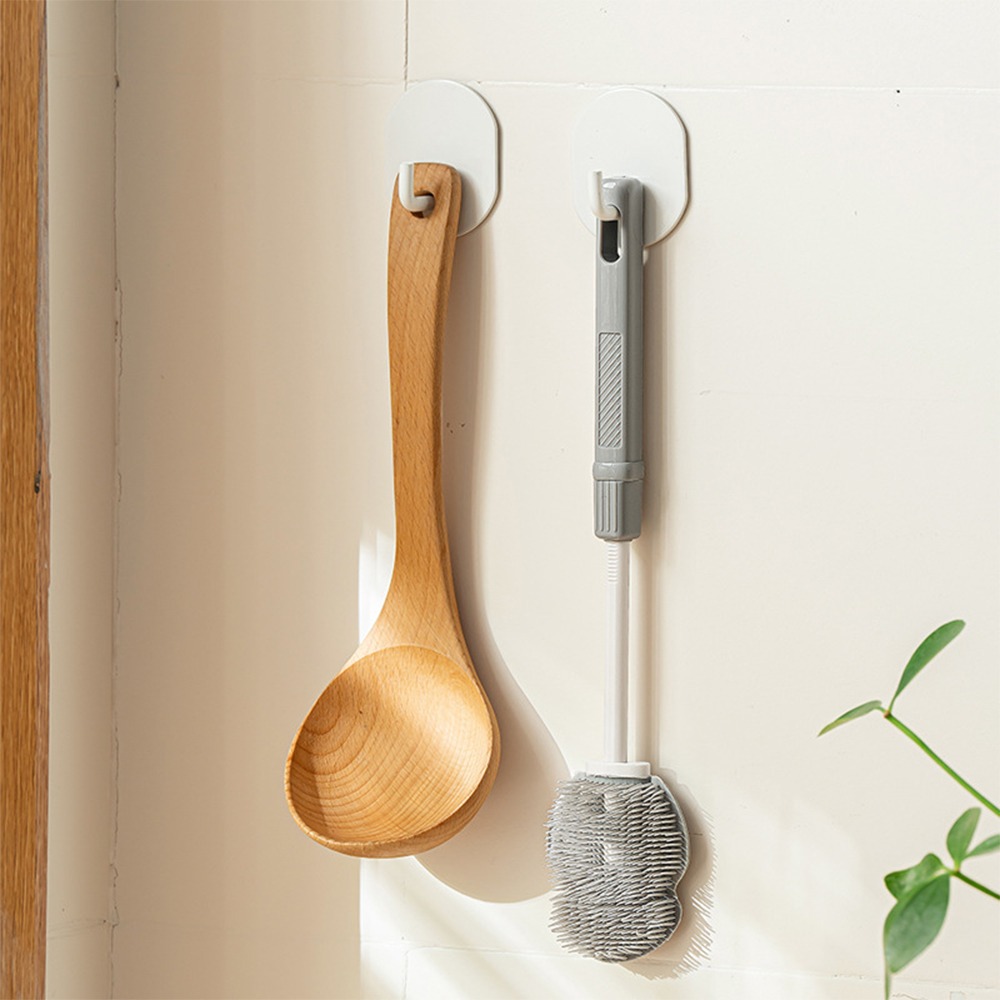 【暖&和家居】台灣現貨 矽膠奶瓶清潔刷 清潔刷 洗杯刷 刷杯神器 廚房清潔 保溫杯刷 伸縮手柄刷 刷子 清潔刷具 洗碗刷-細節圖5