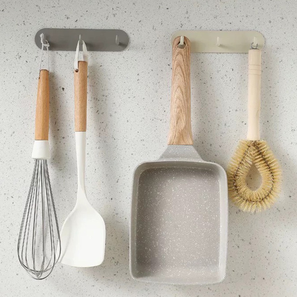 【暖&和家居】奶油色掛鉤 掛鉤 無痕掛勾 衣帽架 衣架 墻壁黏貼掛勾  廚房掛勾 包包掛勾 白色掛勾 浴室掛勾-細節圖2