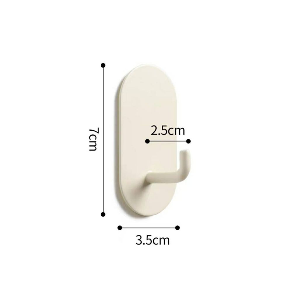 【暖&和家居】奶油色掛鉤 掛鉤 無痕掛勾 衣帽架 衣架 墻壁黏貼掛勾  廚房掛勾 包包掛勾 白色掛勾 浴室掛勾-規格圖10