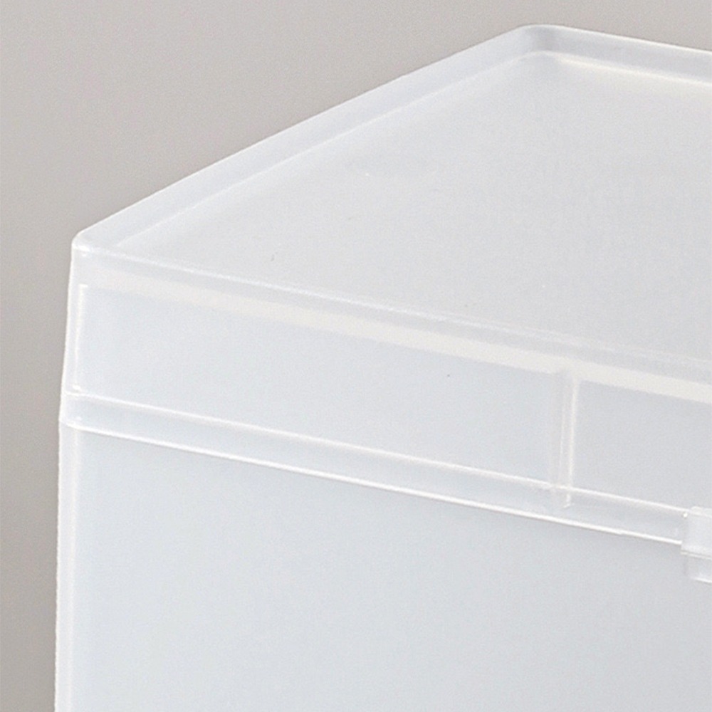 【暖&和家居】台灣現貨 透明收納盒 卡片收納盒 小物收納盒 抽屜收納盒 韓星小卡收納盒 磨砂盒 可疊加收納盒 收納盒-細節圖10