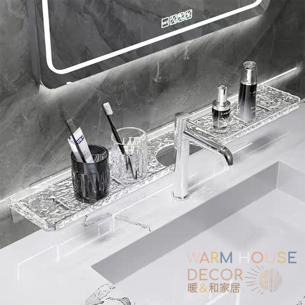 【暖&和家居】台灣現貨 浴室置物架 免打孔收納架 浴室收納架 浴室免釘牆面收納架 洗漱臺收納架 免釘 防水置物架 收納架-細節圖2