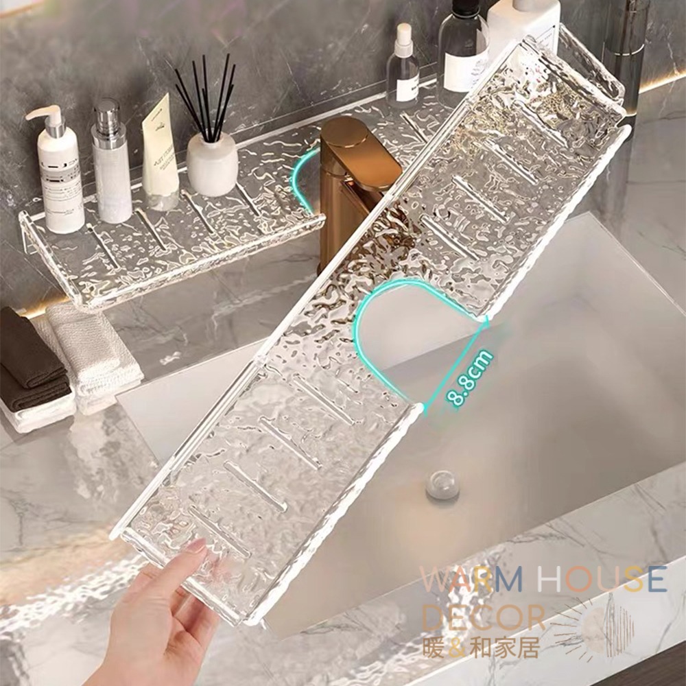 【暖&和家居】台灣現貨 浴室置物架 免打孔收納架 浴室收納架 浴室免釘牆面收納架 洗漱臺收納架 免釘 防水置物架 收納架-細節圖11