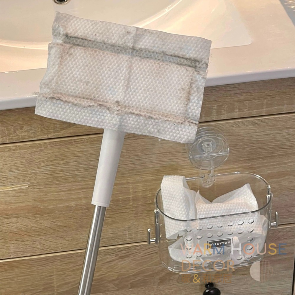 【暖&和家居】台灣現貨 懶人環保拖把 洗臉巾拖把 平板拖把 除塵拖把 懶人拖把  洗臉巾小拖把 拖把夾濕紙巾 拖把 拖把-細節圖2