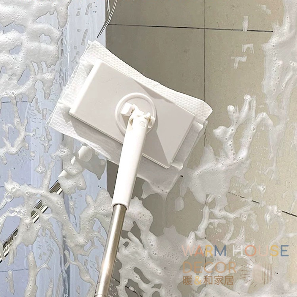 【暖&和家居】台灣現貨 懶人環保拖把 洗臉巾拖把 平板拖把 除塵拖把 懶人拖把  洗臉巾小拖把 拖把夾濕紙巾 拖把 拖把-細節圖3