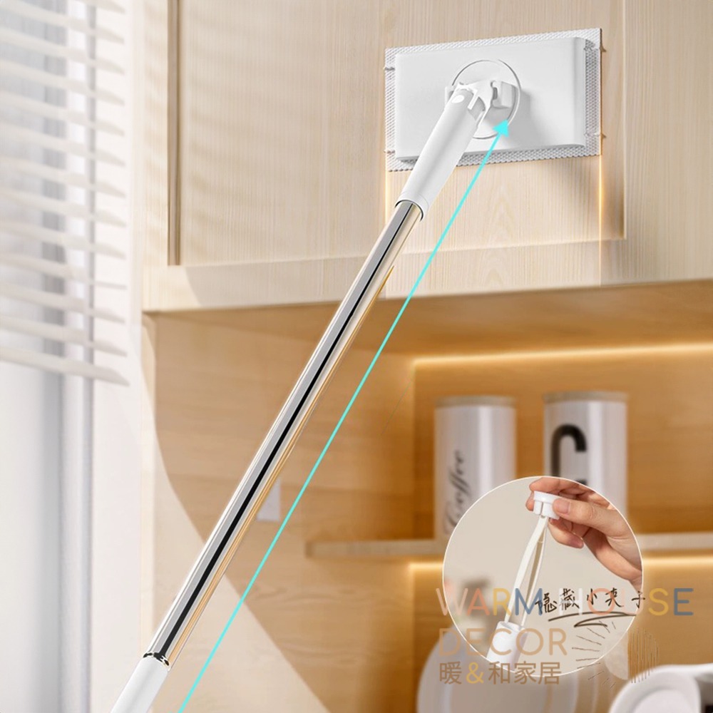 【暖&和家居】台灣現貨 懶人環保拖把 洗臉巾拖把 平板拖把 除塵拖把 懶人拖把  洗臉巾小拖把 拖把夾濕紙巾 拖把 拖把-細節圖5