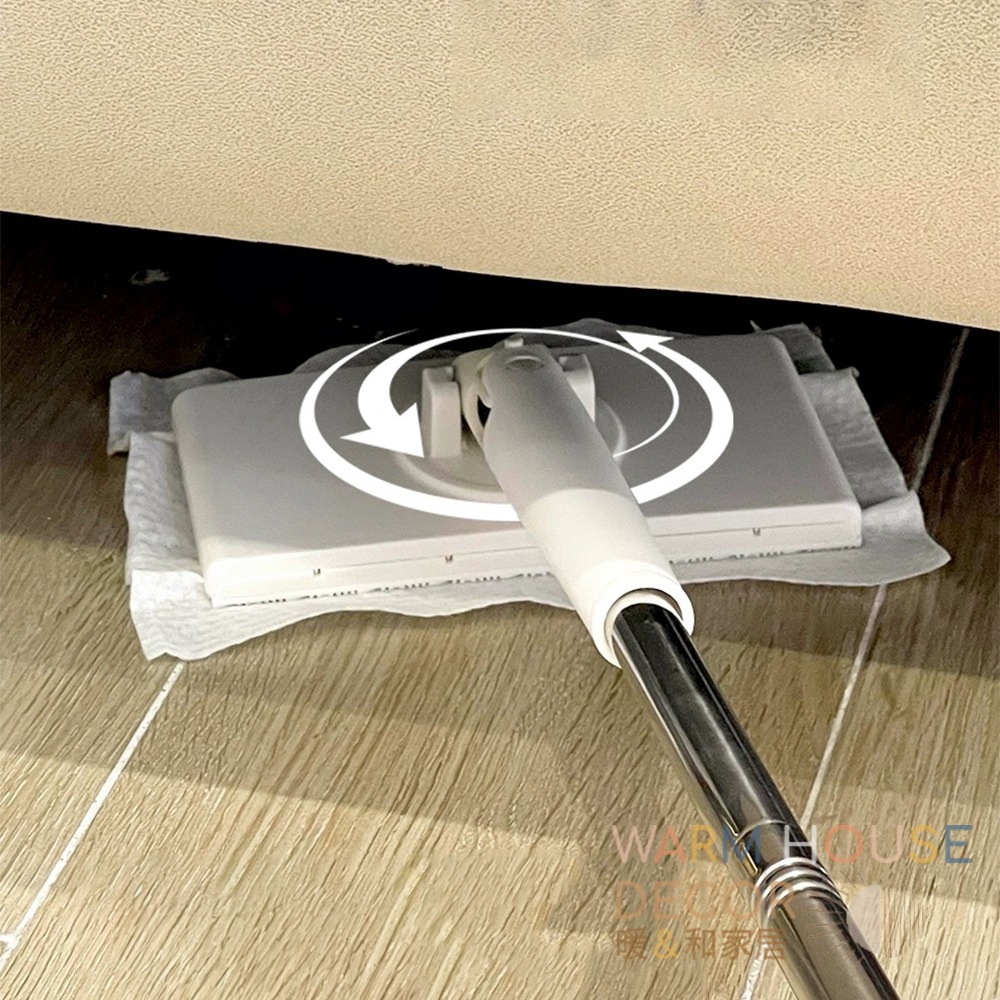 【暖&和家居】台灣現貨 懶人環保拖把 洗臉巾拖把 平板拖把 除塵拖把 懶人拖把  洗臉巾小拖把 拖把夾濕紙巾 拖把 拖把-細節圖9