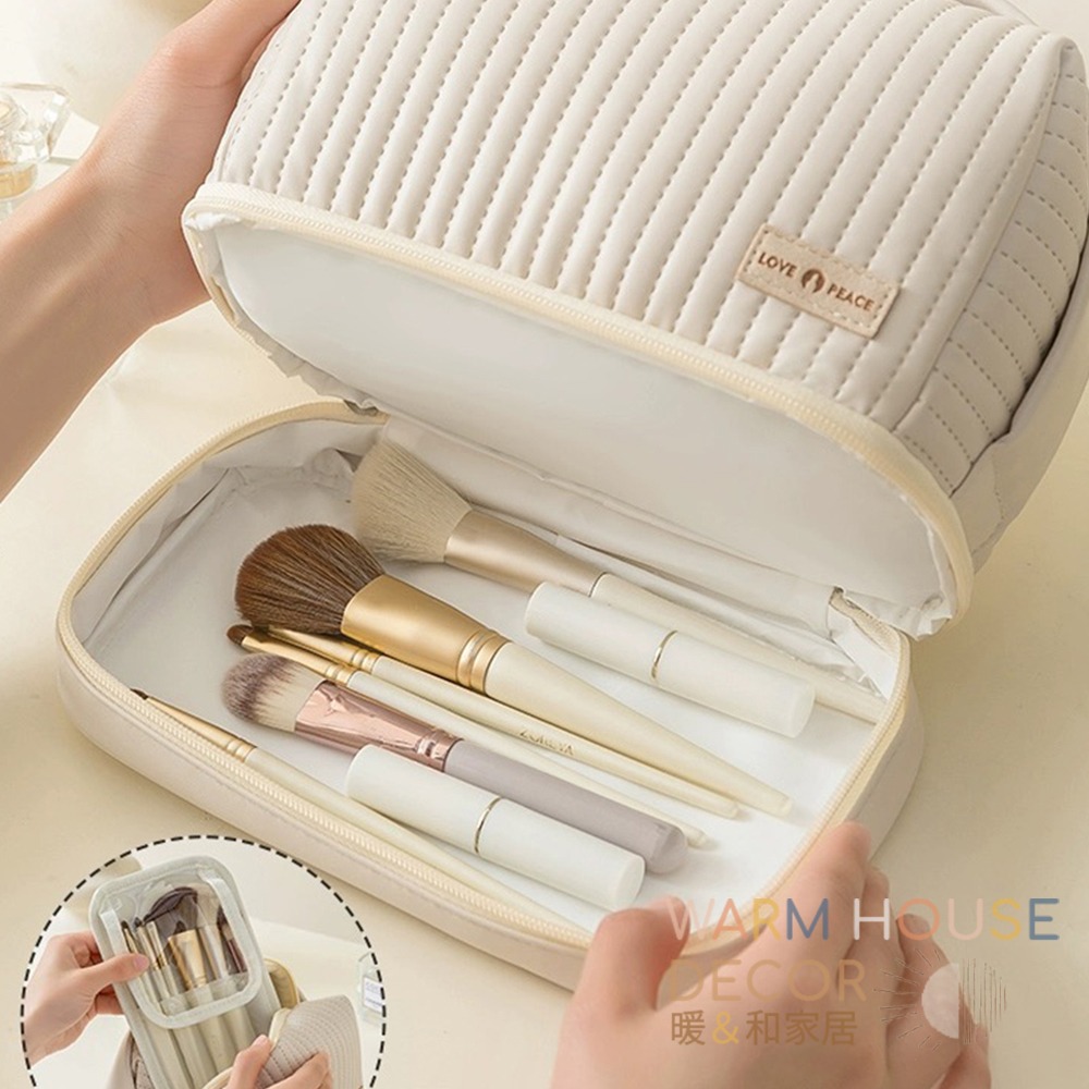 【暖&和家居】台灣現貨 蛋糕化妝包 收納包 旅行包 化妝品收納包 大容量化妝包 美妝收納包 化妝品旅行包 化妝包 收納包-細節圖4