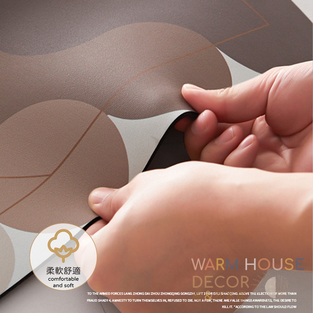 【暖&和家居】台灣現貨 珪藻土吸水軟地墊 硅藻軟地墊 浴室吸水地墊 腳踏墊 簡約時尚 吸水地墊 軟地墊 硅藻地墊 浴室墊-細節圖6