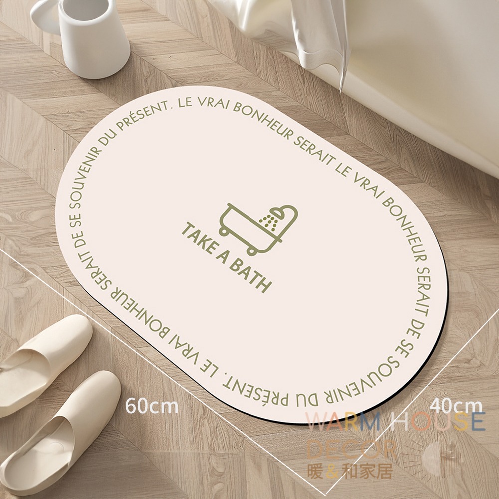 【暖&和家居】台灣現貨 珪藻土吸水軟地墊 硅藻軟地墊 浴室吸水地墊 腳踏墊 簡約時尚 吸水地墊 軟地墊 硅藻地墊 浴室墊-規格圖10