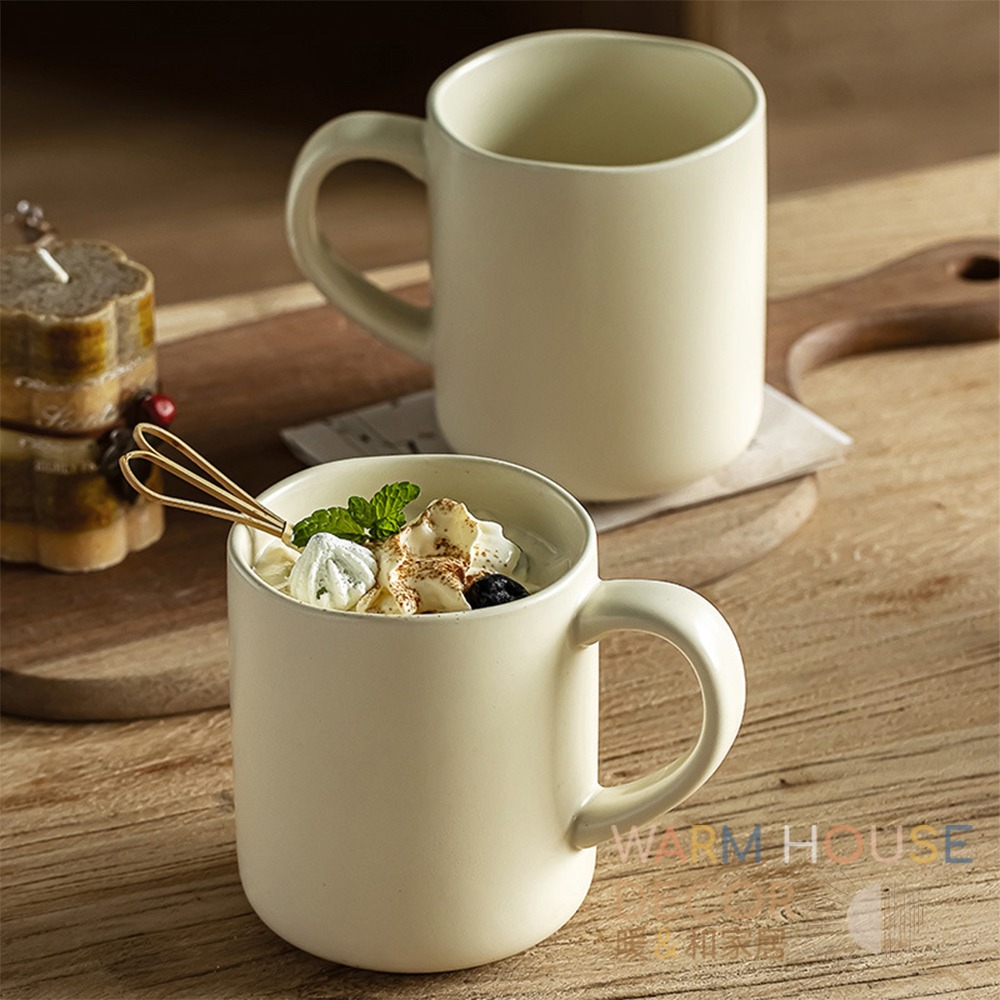 【暖&和家居】台灣現貨 韓系波浪馬克杯 素雅咖啡杯 精緻下午茶用杯 晨間咖啡杯 杯子 居家 店家 適用咖啡杯 居家生活-細節圖2