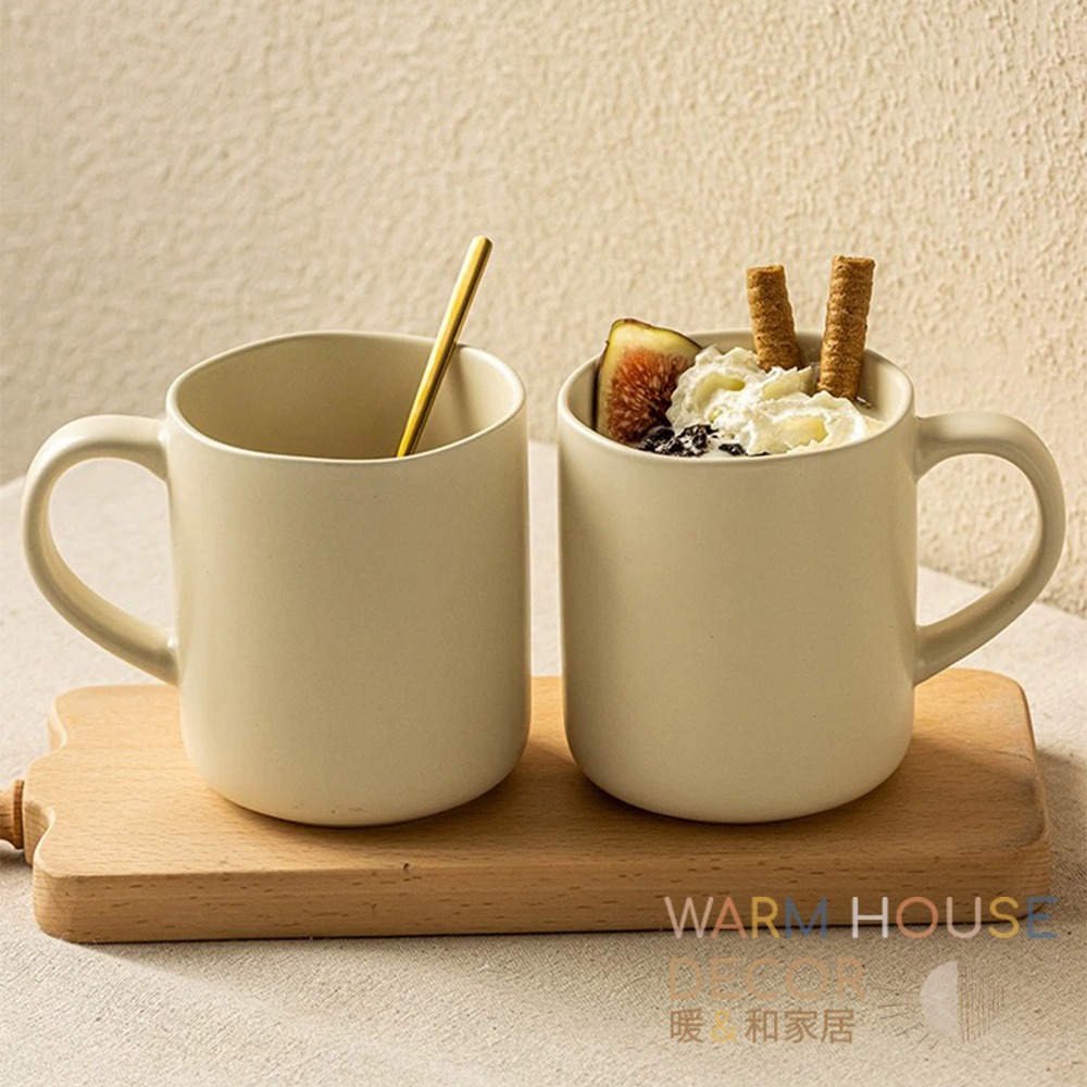 【暖&和家居】台灣現貨 韓系波浪馬克杯 素雅咖啡杯 精緻下午茶用杯 晨間咖啡杯 杯子 居家 店家 適用咖啡杯 居家生活-細節圖7