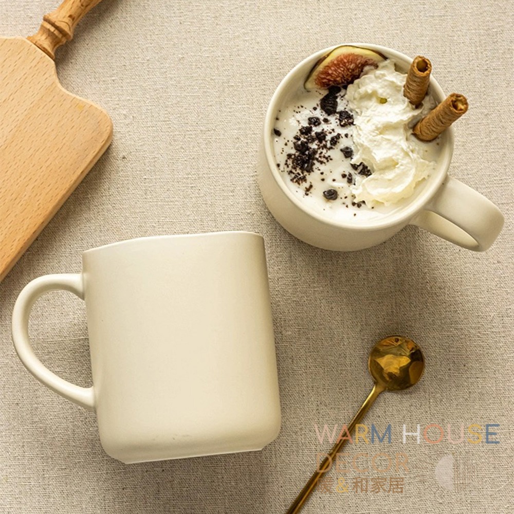【暖&和家居】台灣現貨 韓系波浪馬克杯 素雅咖啡杯 精緻下午茶用杯 晨間咖啡杯 杯子 居家 店家 適用咖啡杯 居家生活-細節圖9