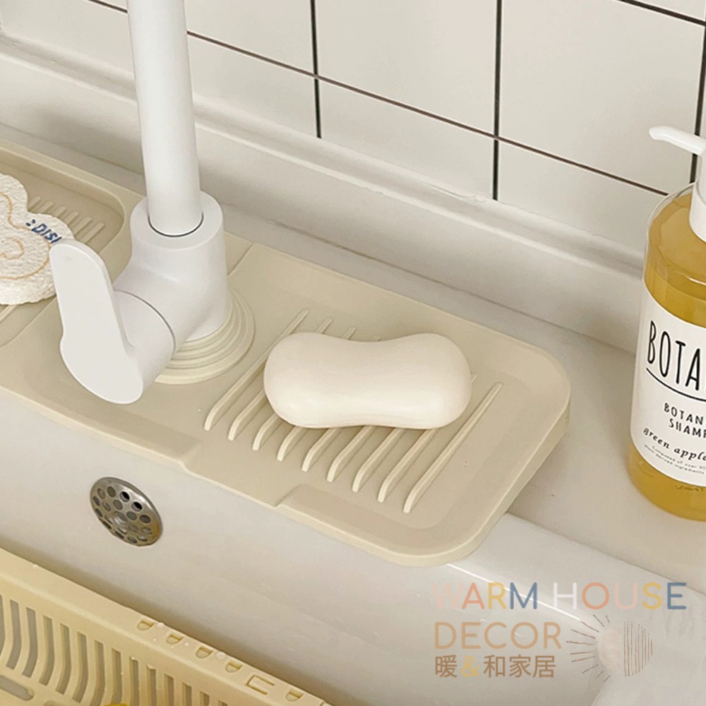 【暖&和家居】台灣現貨 水龍頭矽膠瀝水墊 洗手台防潑水 矽膠瀝水墊 防水墊 水龍頭瀝水墊 水龍頭墊 廚房瀝水墊 瀝水墊-細節圖8