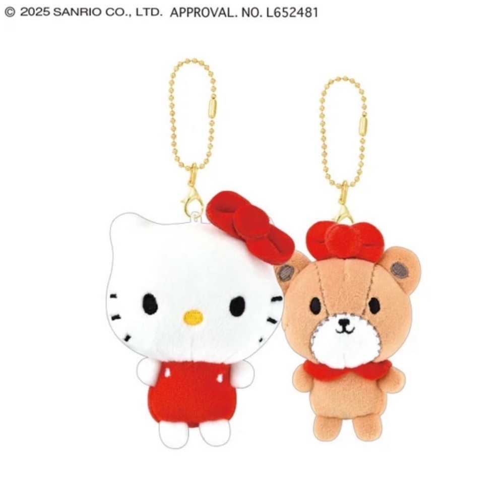 現貨 日本 Sanrio 三麗鷗 臉貼臉 娃娃吊飾-細節圖3