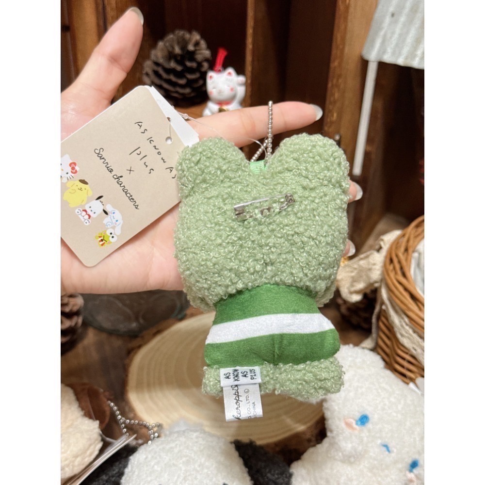 現貨 日本 Sanrio 三麗鷗 AS KNOW AS PIUS 聯名 哭哭 布丁狗 大耳狗 大眼蛙 帕恰狗 娃娃吊飾-細節圖9