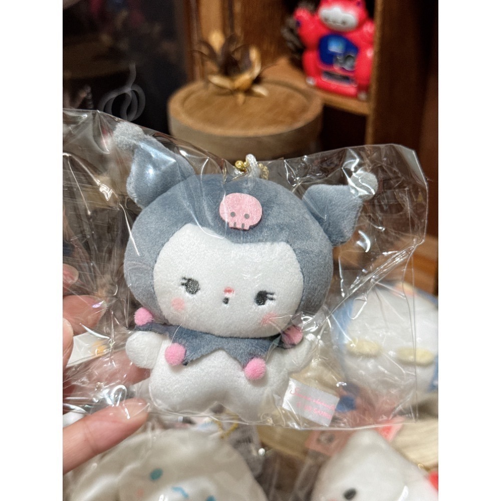 日本 三麗鷗 SANRIO 豆豆眼 小眼睛 娃娃 吊飾 kitty 美樂蒂 大耳狗 怕恰狗 庫洛米 漢頓 小麥粉-規格圖2