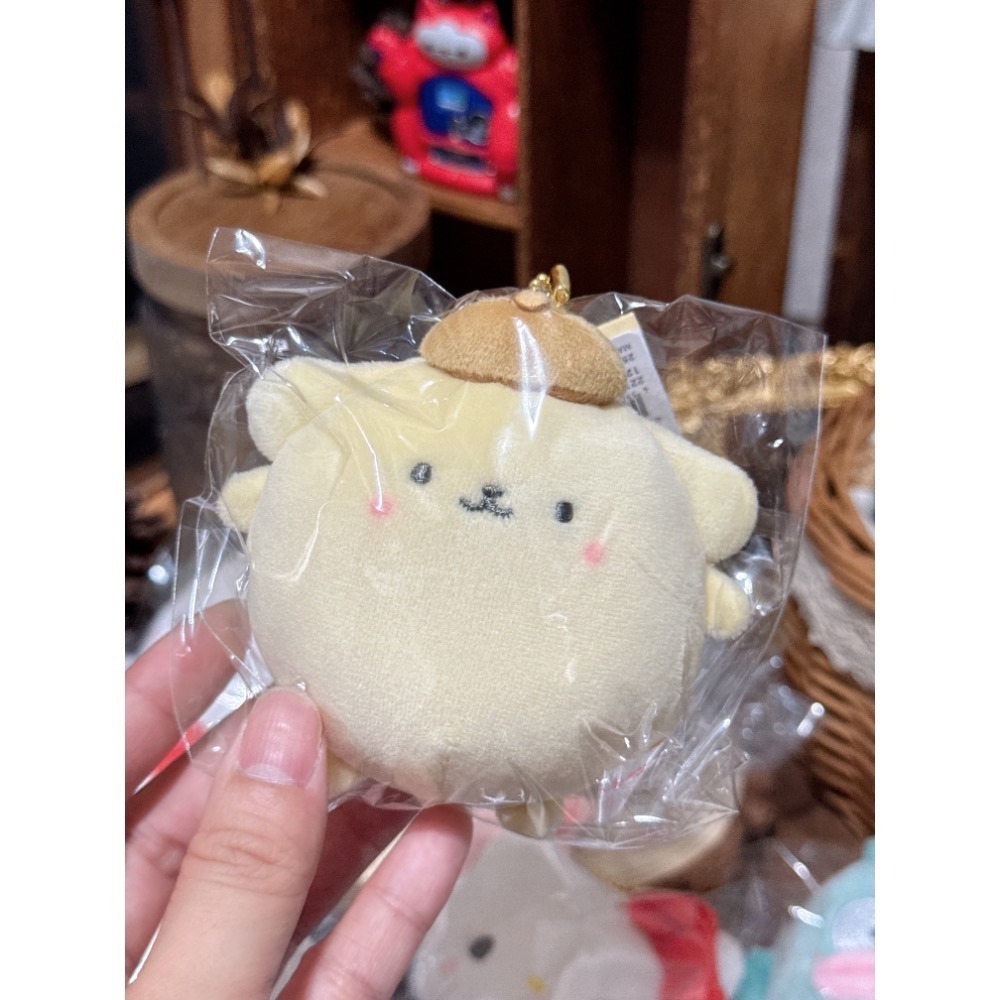 日本 三麗鷗 SANRIO 豆豆眼 小眼睛 娃娃 吊飾 kitty 美樂蒂 大耳狗 怕恰狗 庫洛米 漢頓 小麥粉-規格圖2