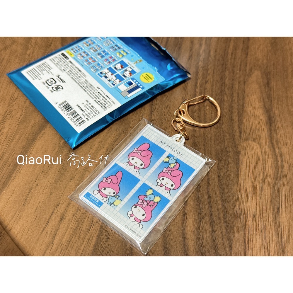 現貨 日本 Sanrio 三麗鷗 抽抽樂 盲包 證件照 四格大頭照 吊飾 確認版 kitty 美樂蒂 布丁狗 山姆 大寶-細節圖2