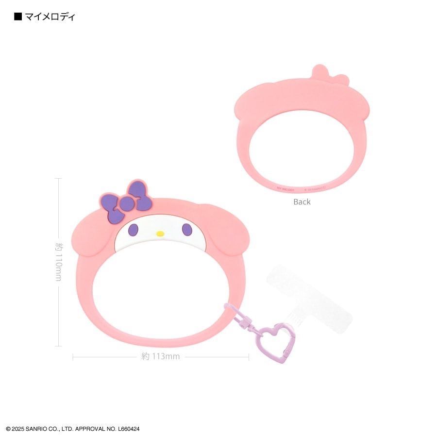 現貨 日本 sanrio 三麗鷗 史努比 矽膠 手機掛環 拍照裝飾 防摔 防丟 kitty 美樂蒂 庫洛米 奧拉夫-規格圖4