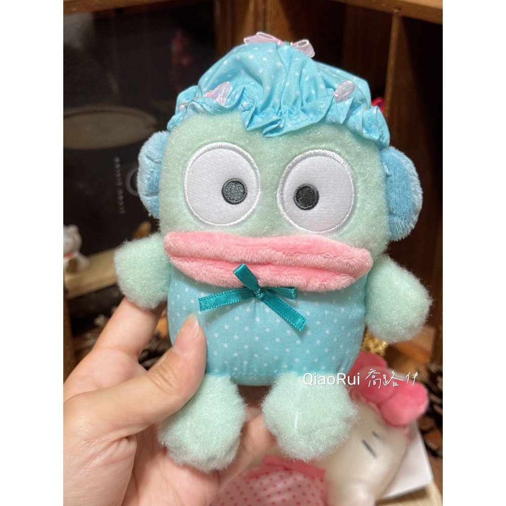 現貨 日本 Sanrio 三麗鷗 點點 絲帶睡帽 睡衣 娃娃吊飾 kitty 美樂蒂 庫洛米 大耳狗 漢頓-規格圖7